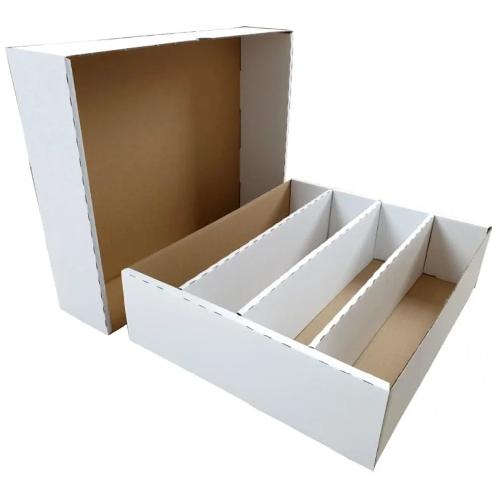 cardcosmos Card Box for 4000 Cards – Storage Box with 4 Rows