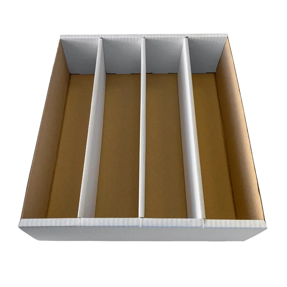cardcosmos Card Box for 4000 Cards – Storage Box with 4 Rows