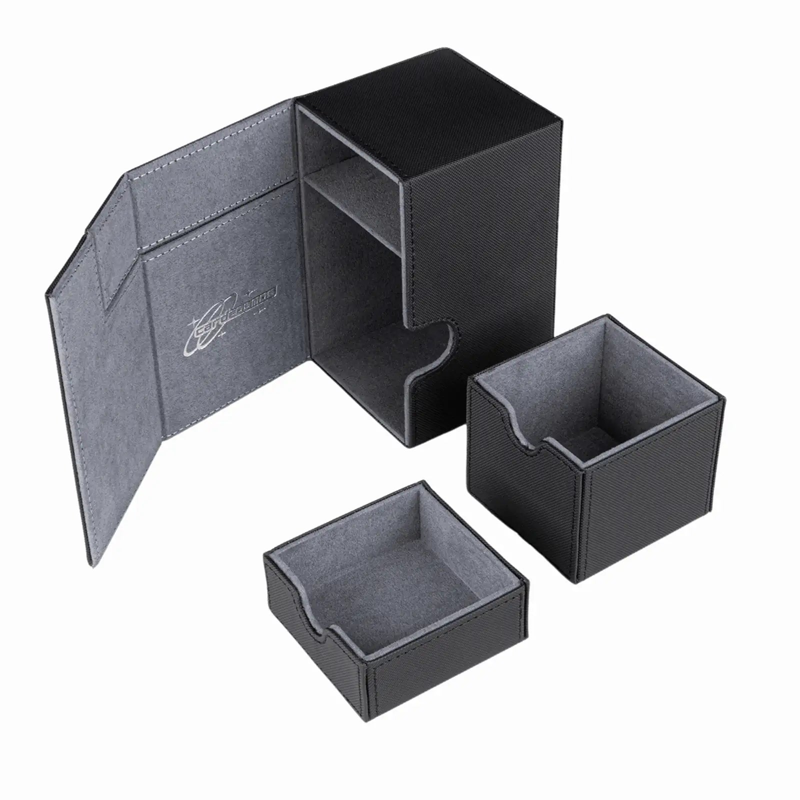 cardcosmos - 100+ Premium Deck Box with Dice Tray