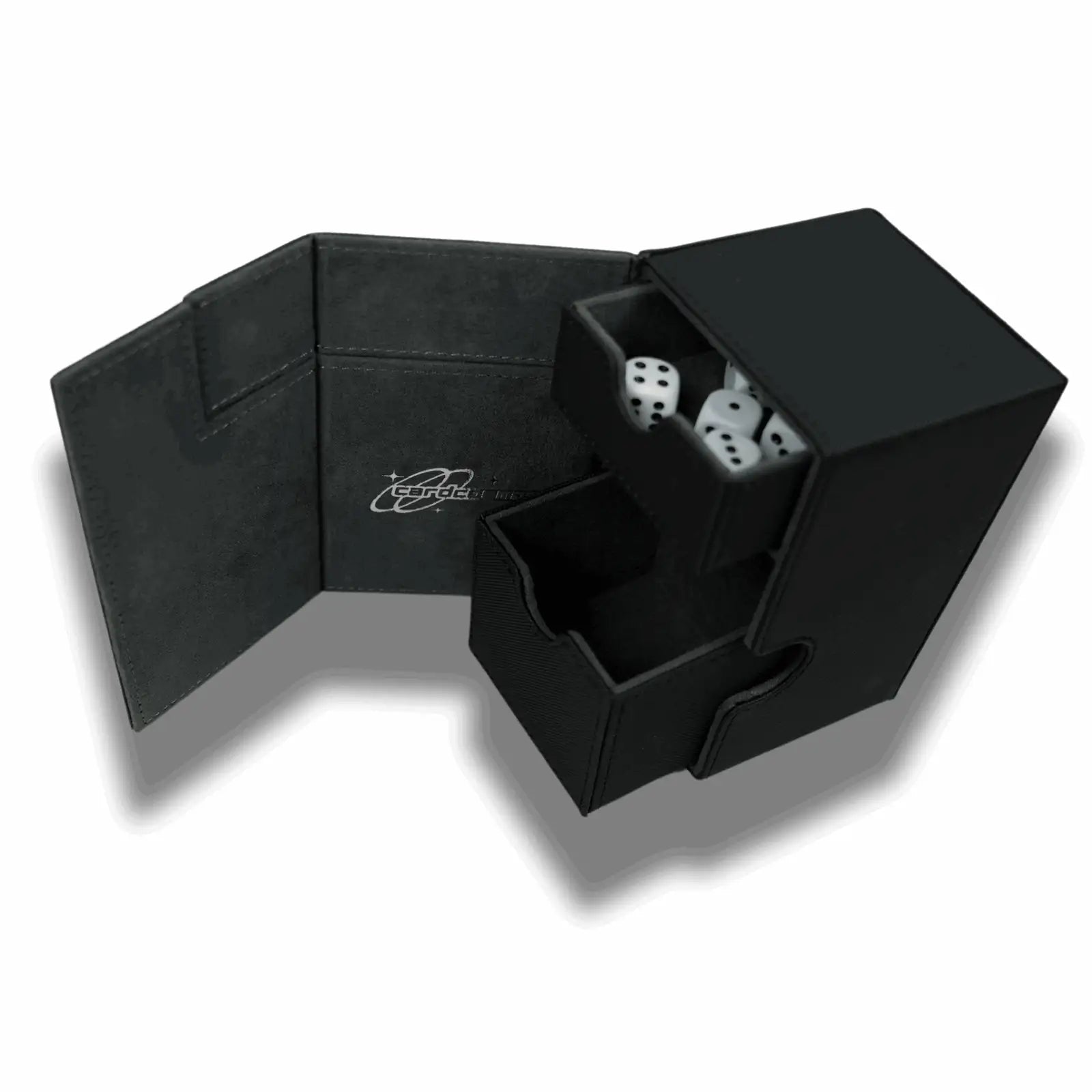 cardcosmos - 100+ Premium Deck Box with Dice Tray
