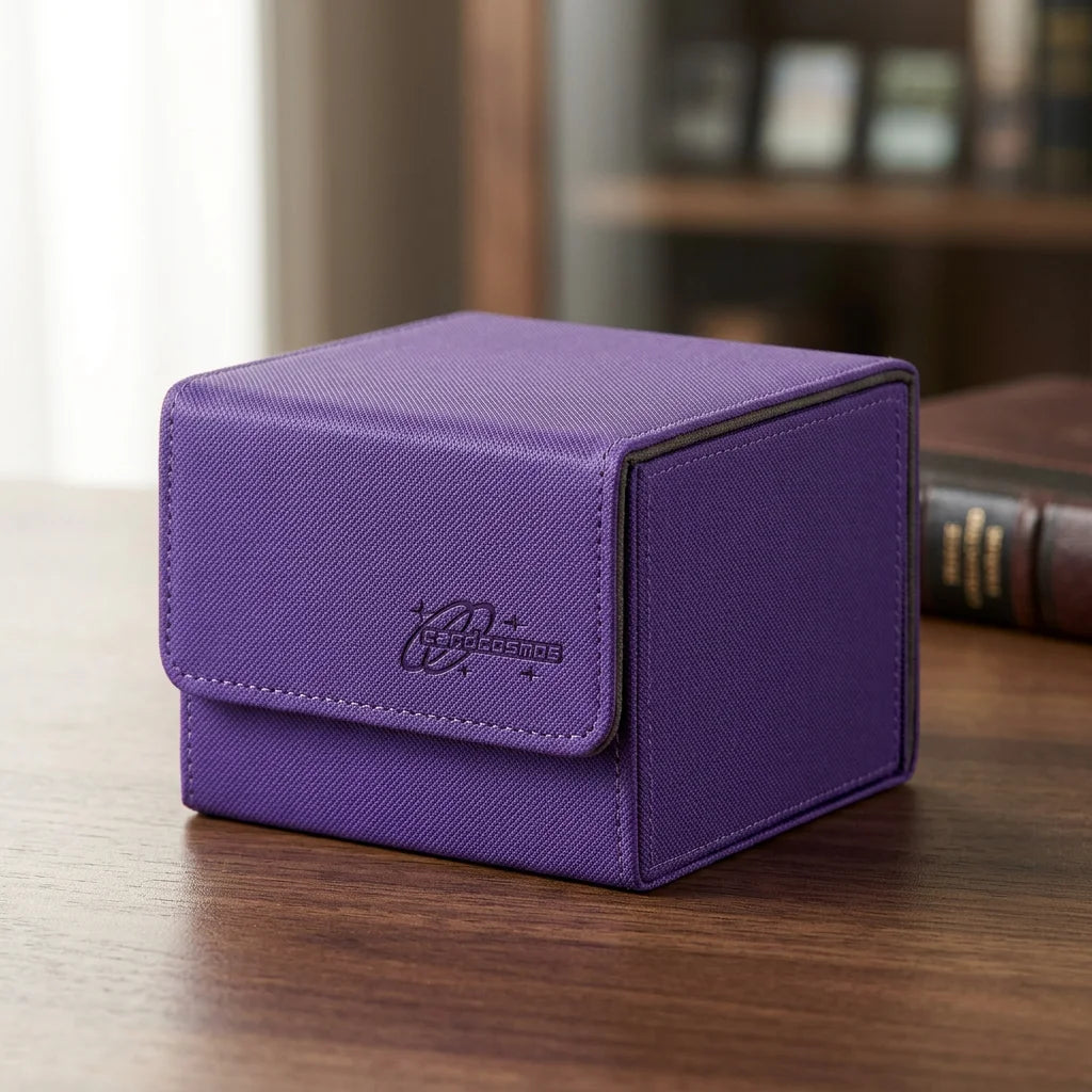 cardcosmos - 60+ Premium Toploader Deck Box - Purple