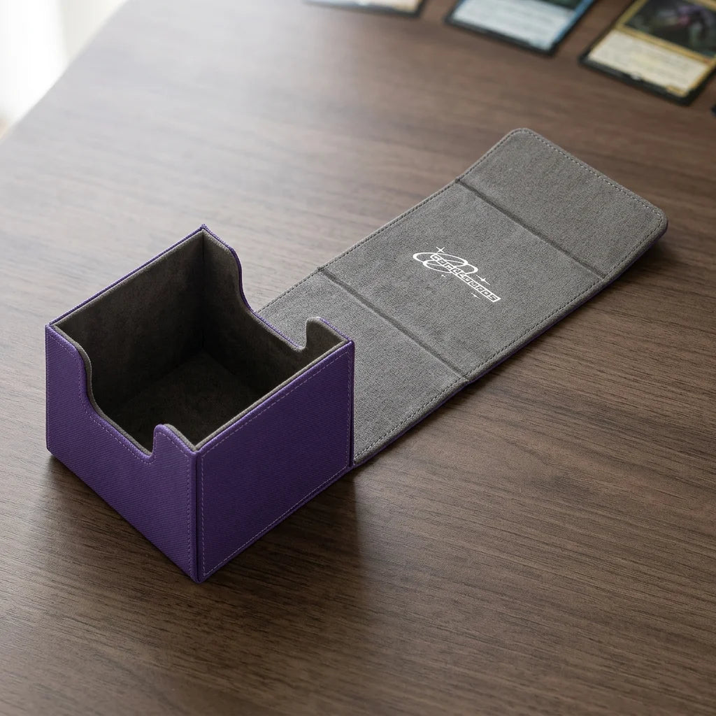 cardcosmos - 60+ Premium Toploader Deck Box - Purple