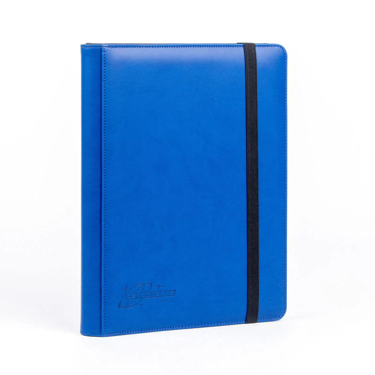 cardcosmos - 9 Pocket Strap Premium Leather Binder - Dunkelblau