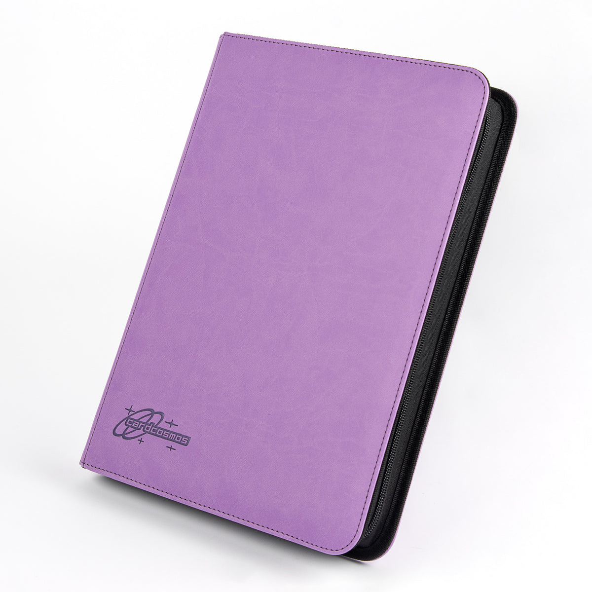 cardcosmos - 9 Pocket Zip Premium Leather Binder - Lila