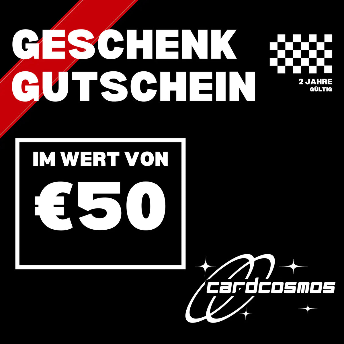 cardcosmos Geschenkgutschein – TCG Gutschein für Sammelkarten & Trading Card Games